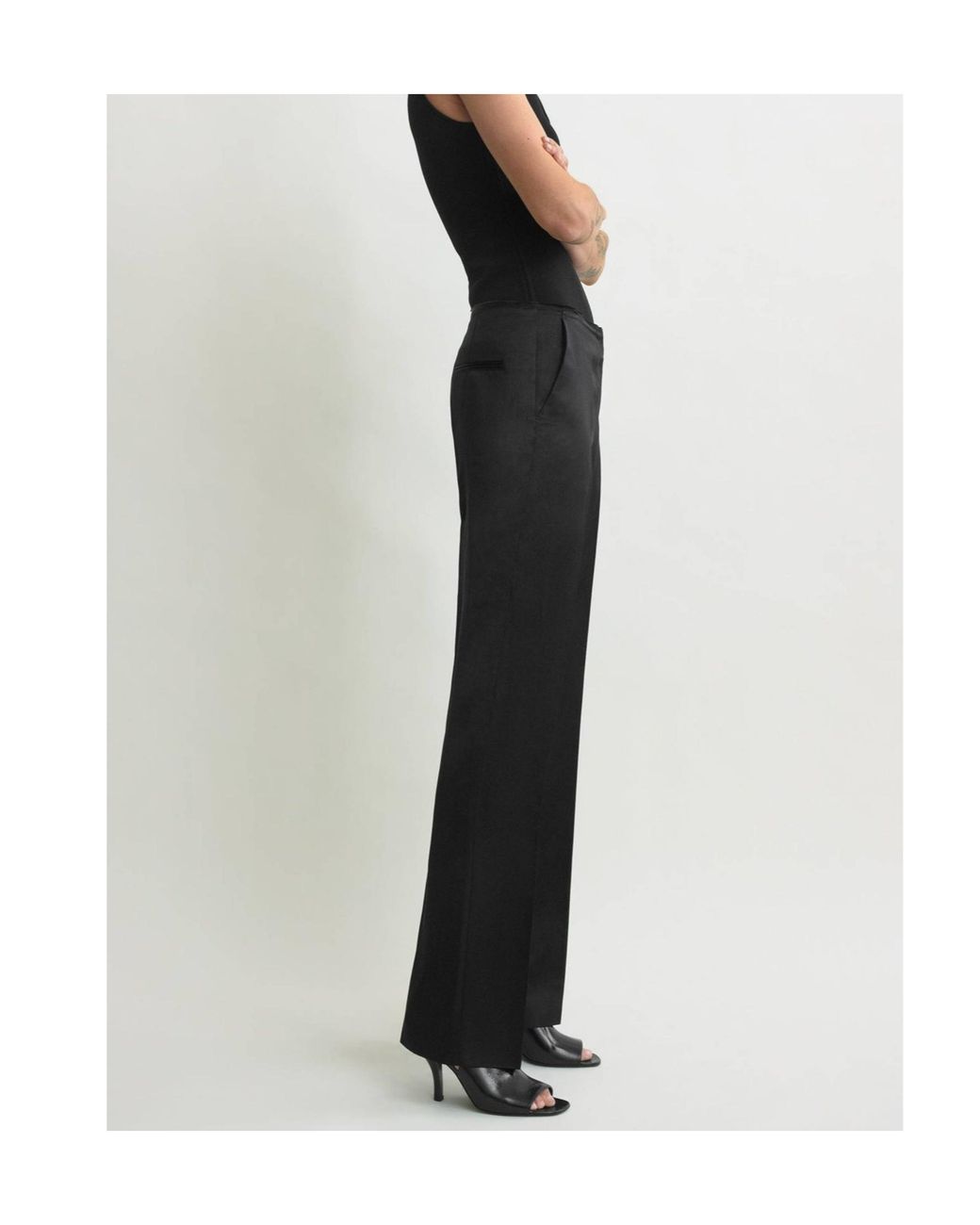 Totême Black Totême Straight-Leg Pants