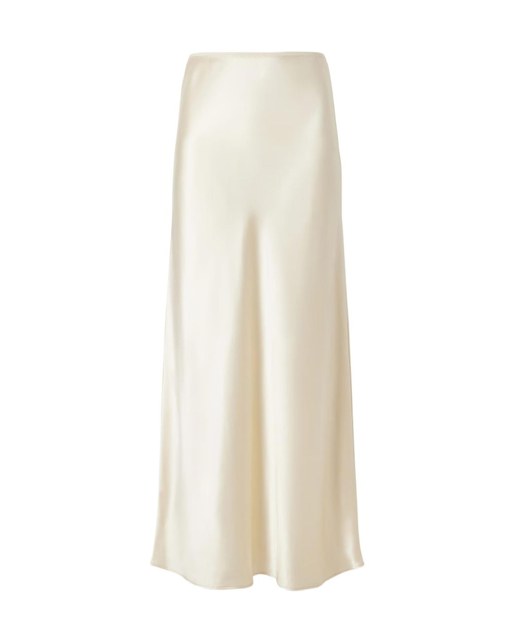 Joseph White Cream Satin Maxi Skirt