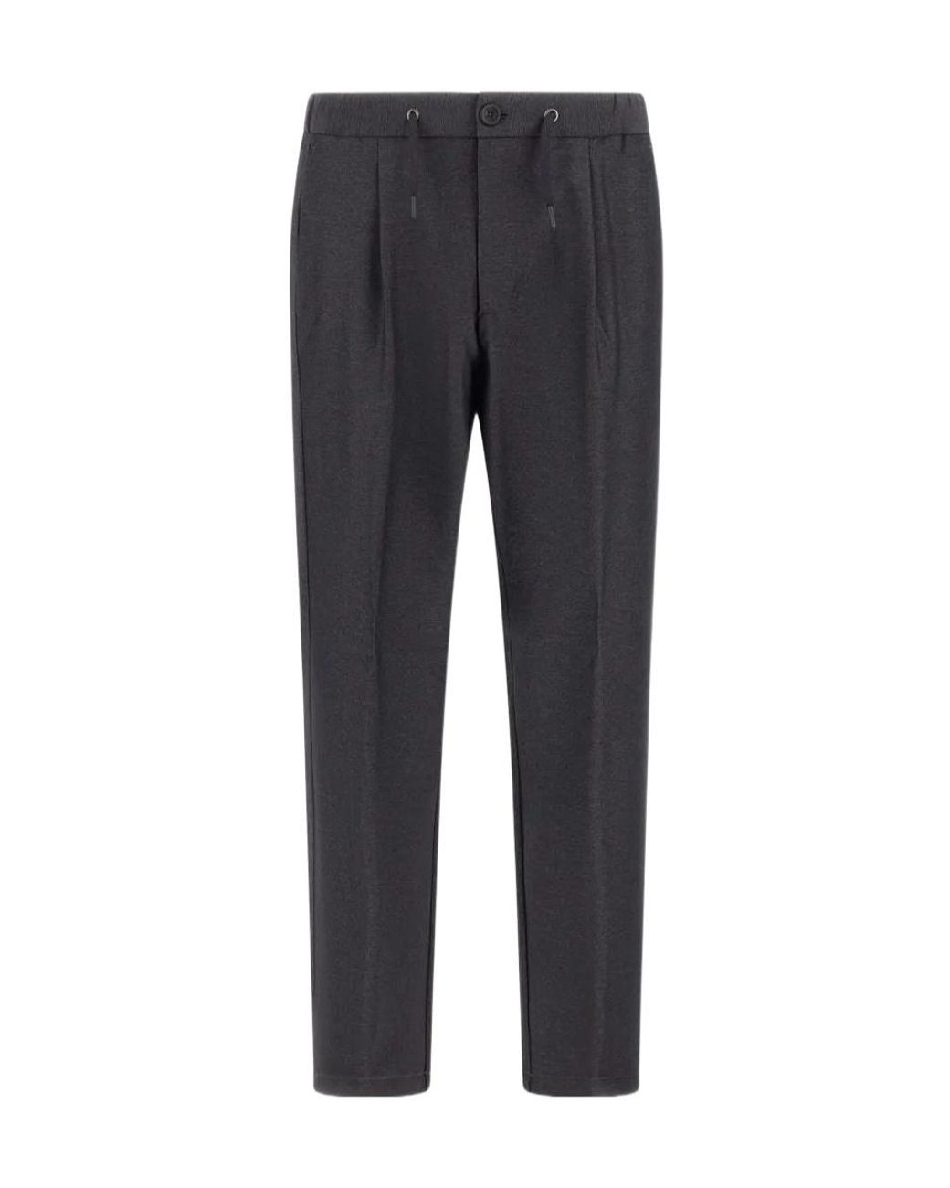 Herno Gray Logo Casual Pants for men