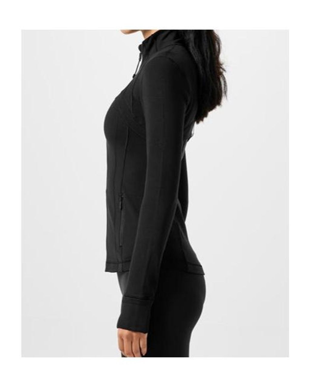 lululemon athletica Black Logo Nylon Luon Define Jacket