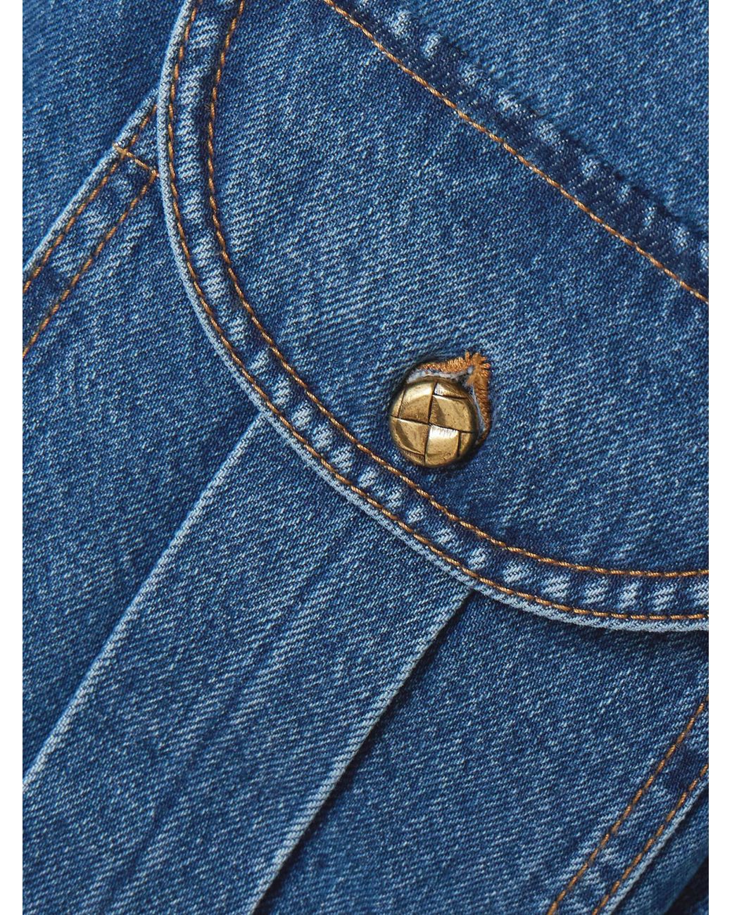 Blazé Milano Blue Sahariana Padded Denim Jacket