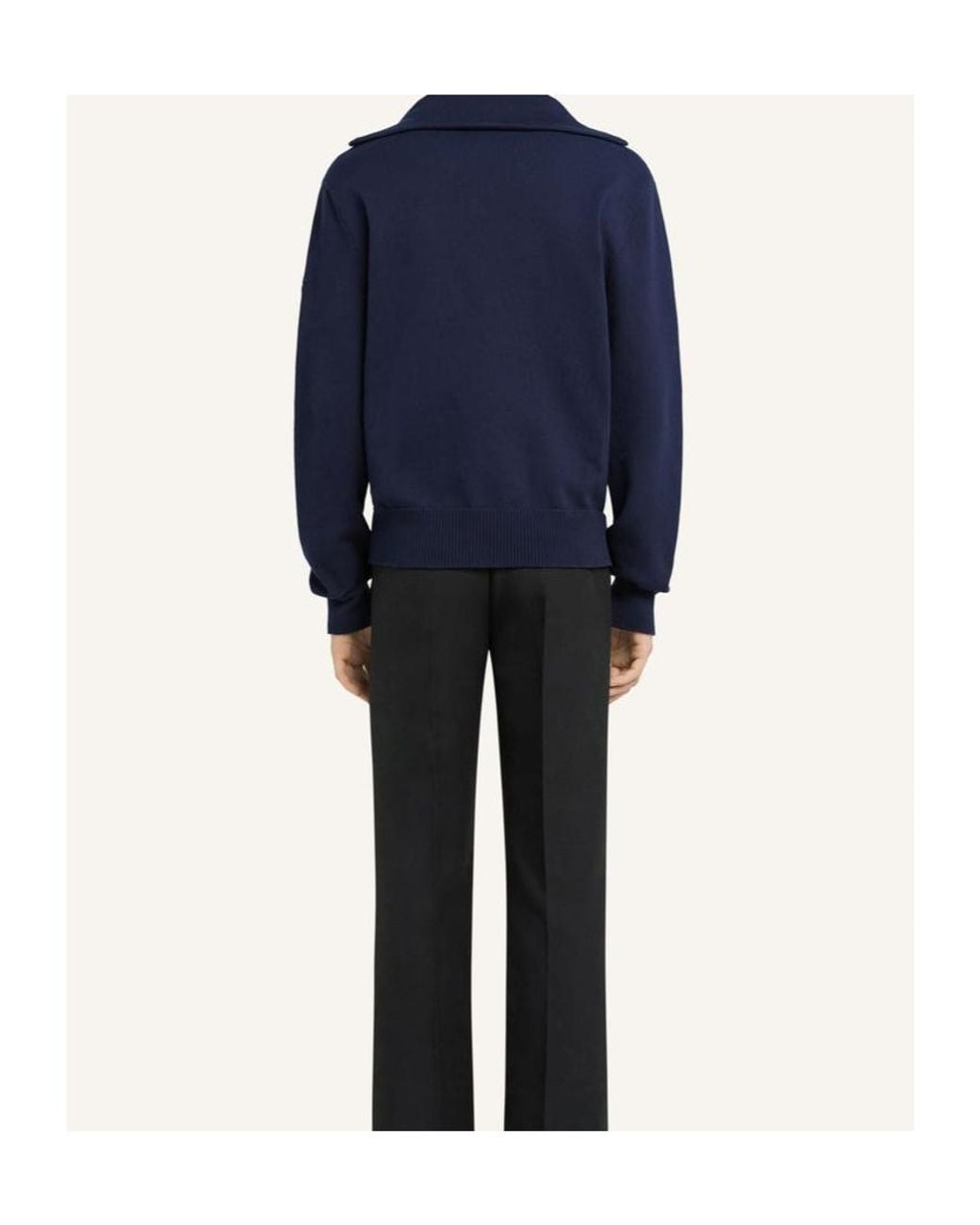 Courreges Blue Trucker Sweater for men