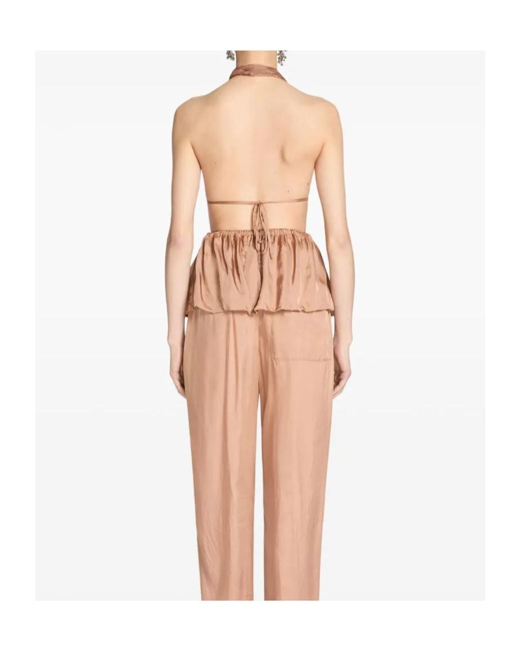 Dries Van Noten Pink Halterneck Top