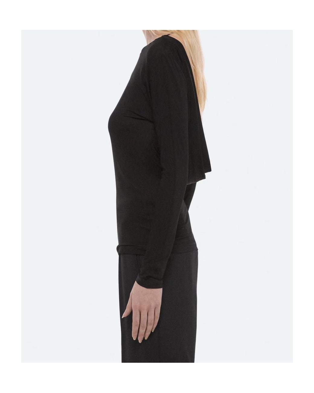 Helmut Lang Black Long-Sleeved T-Shirt