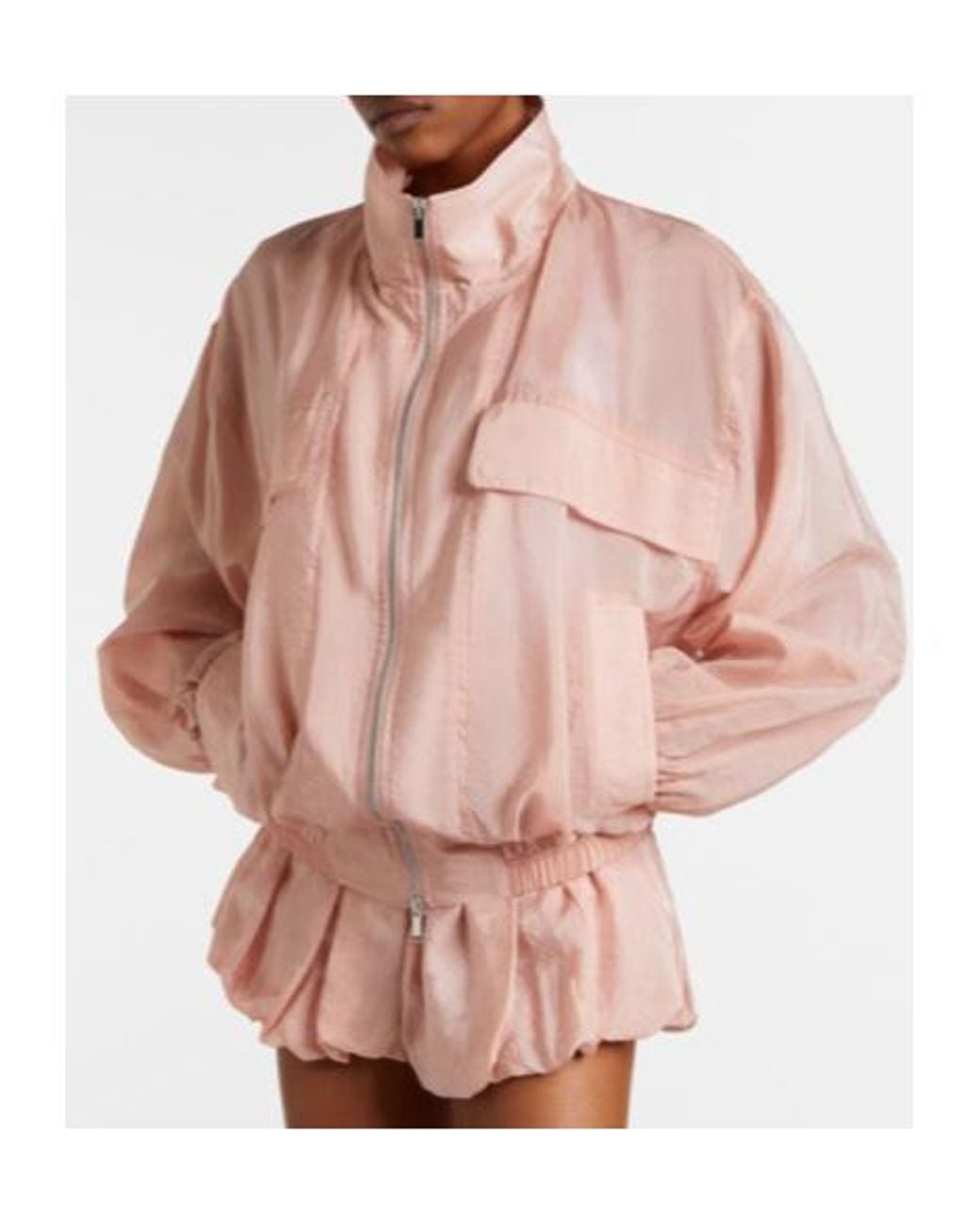 Frankie Shop Pink Drea Bomber Jacket