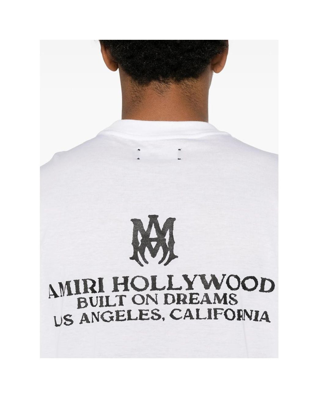 Amiri White Short Sleeve Crewneck T-Shirt for men