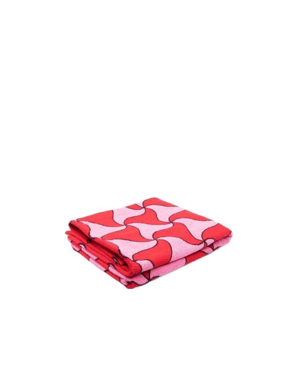 Bottega Veneta Pink Ghost Abstract-Pattern Beach Towel