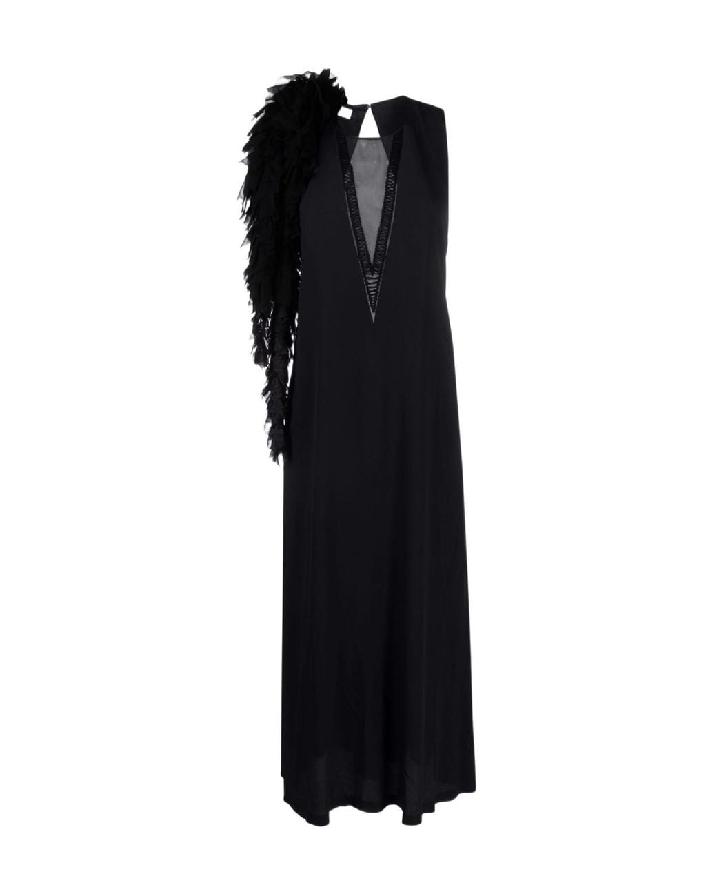 Dries Van Noten Black Midi Dress