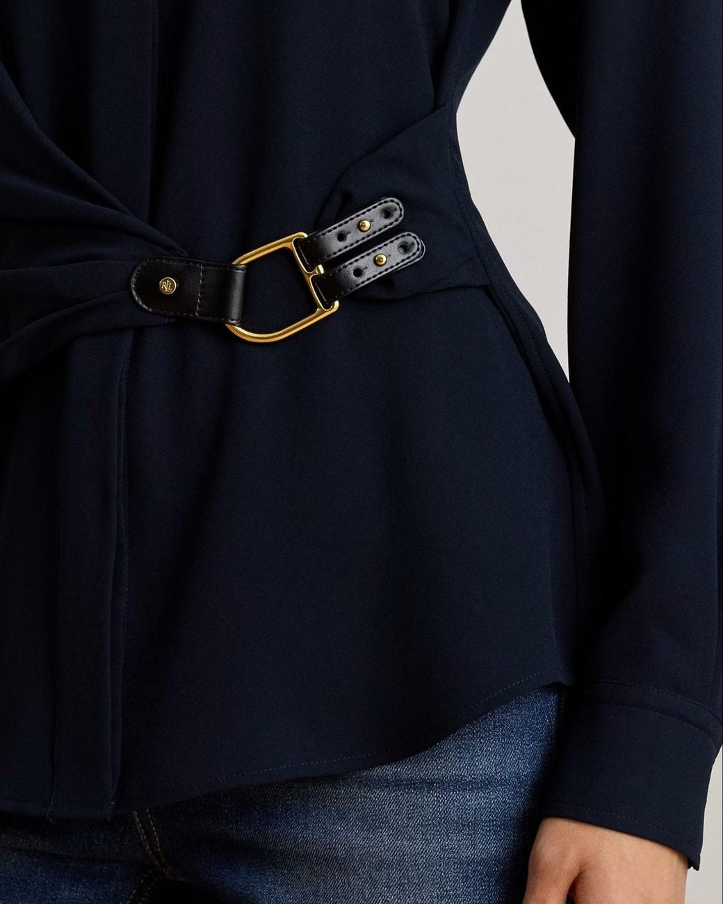 Ralph Lauren Blue Tie Shirt