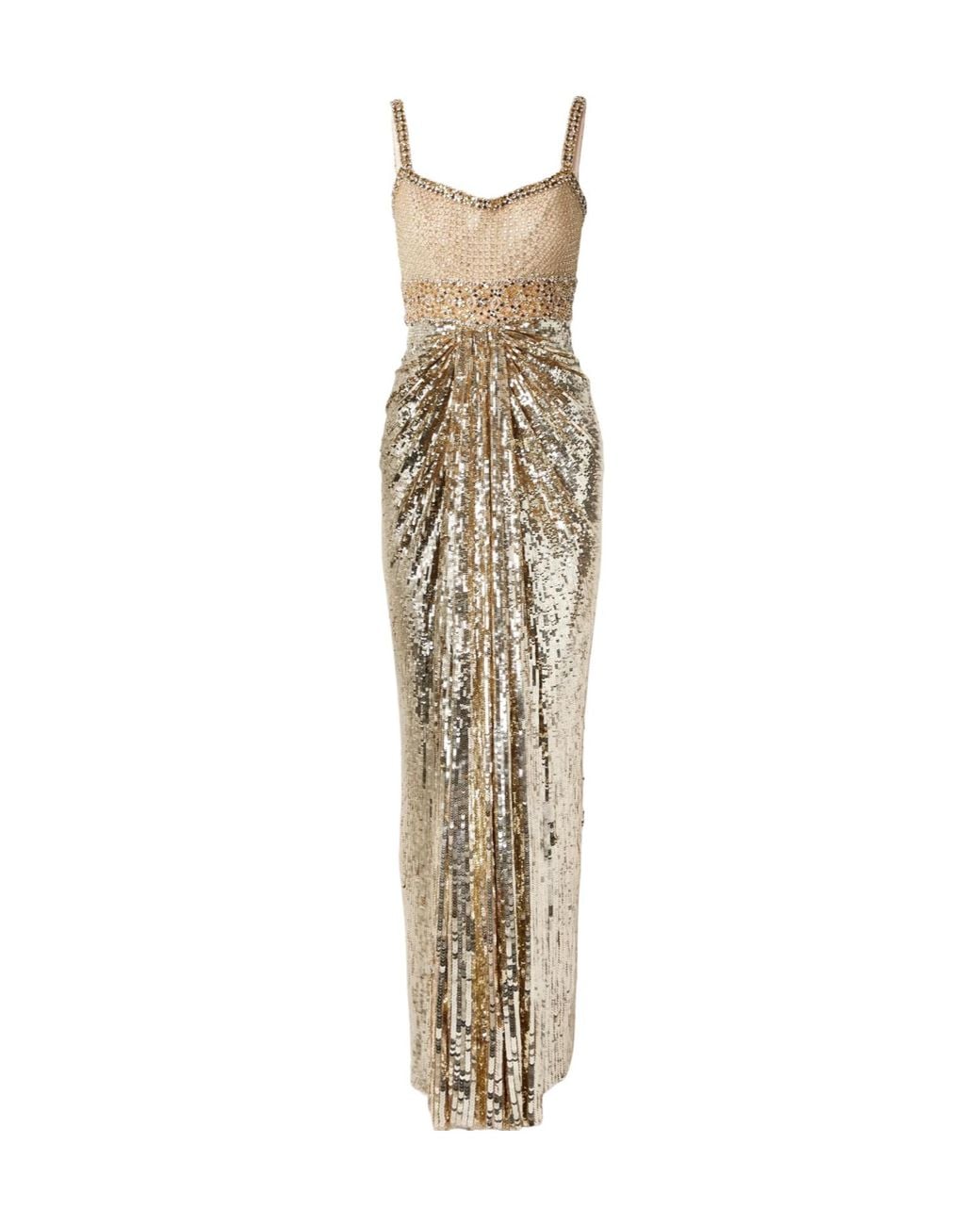 Jenny Packham Metallic Sequin Tulle Skirt