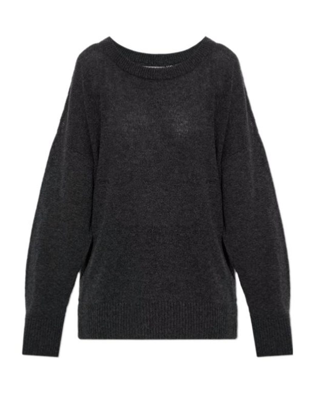 Balenciaga Black Long-Sleeve Knit Top