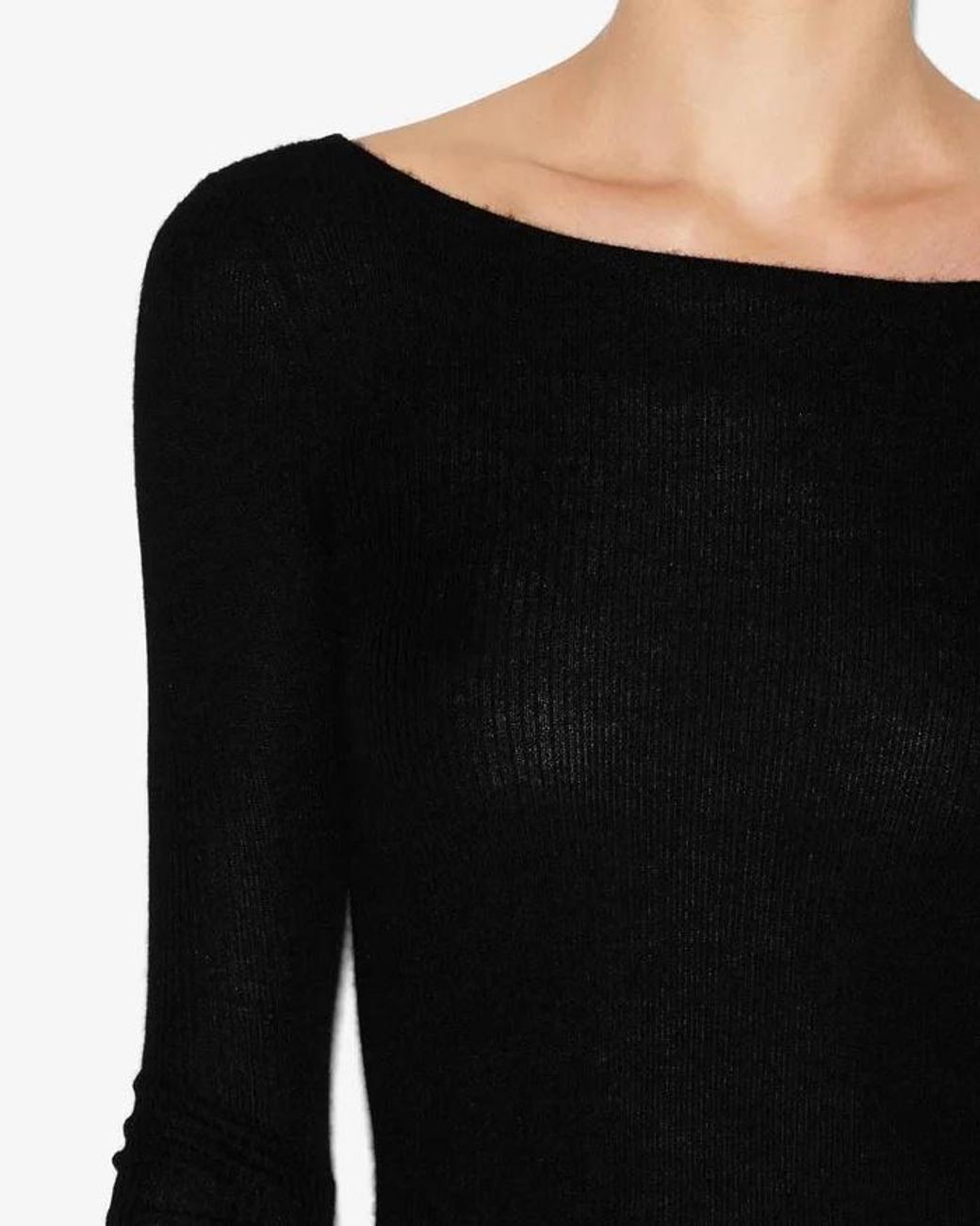Isabel Marant Black Izzie Boat Neck Jumper