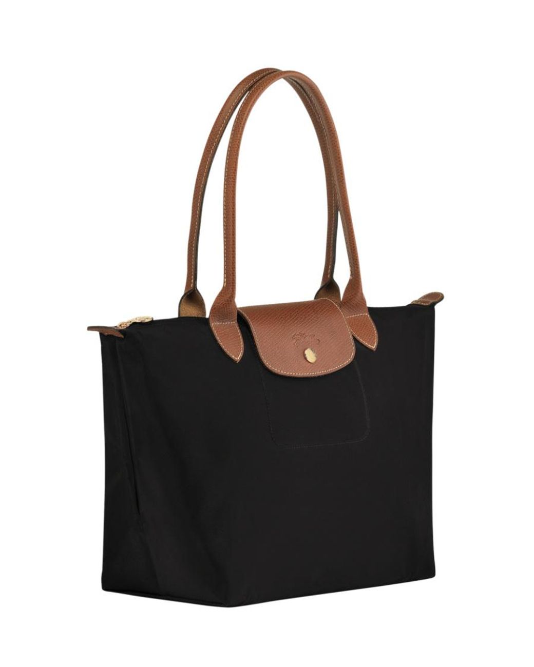 Longchamp Black Le Pliage Medium Tote Bag
