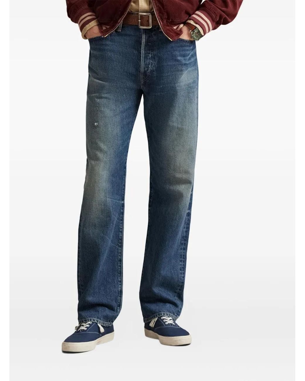 Polo Ralph Lauren Blue High-Rise Straight Jeans for men