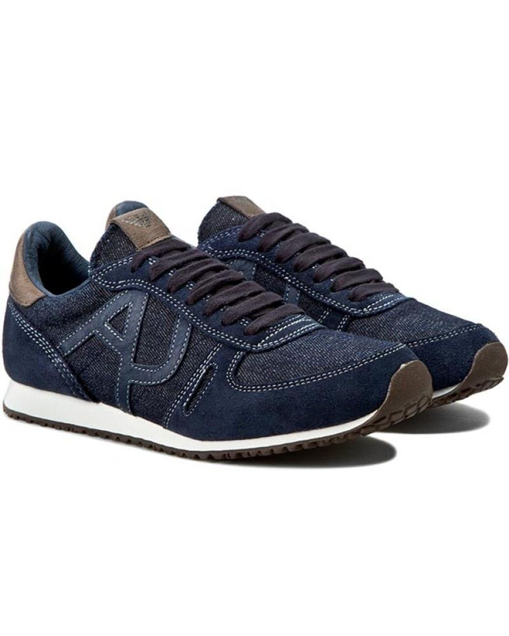 Armani Jeans Blue Logo Details Casual Sports Shoes for men