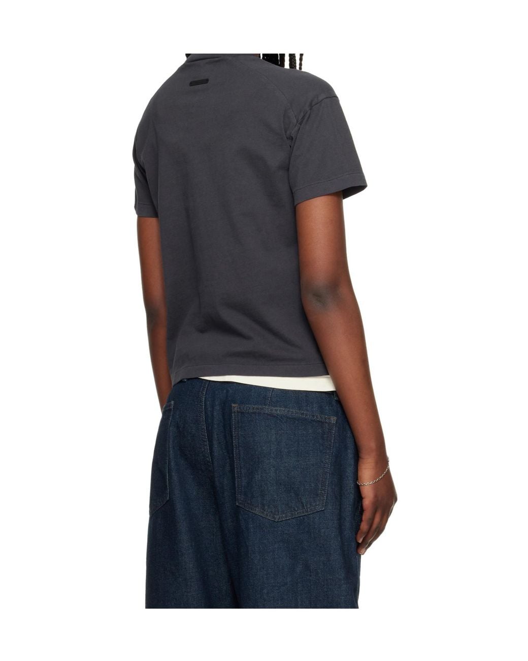 Fear Of God Black Logo Print T-Shirts