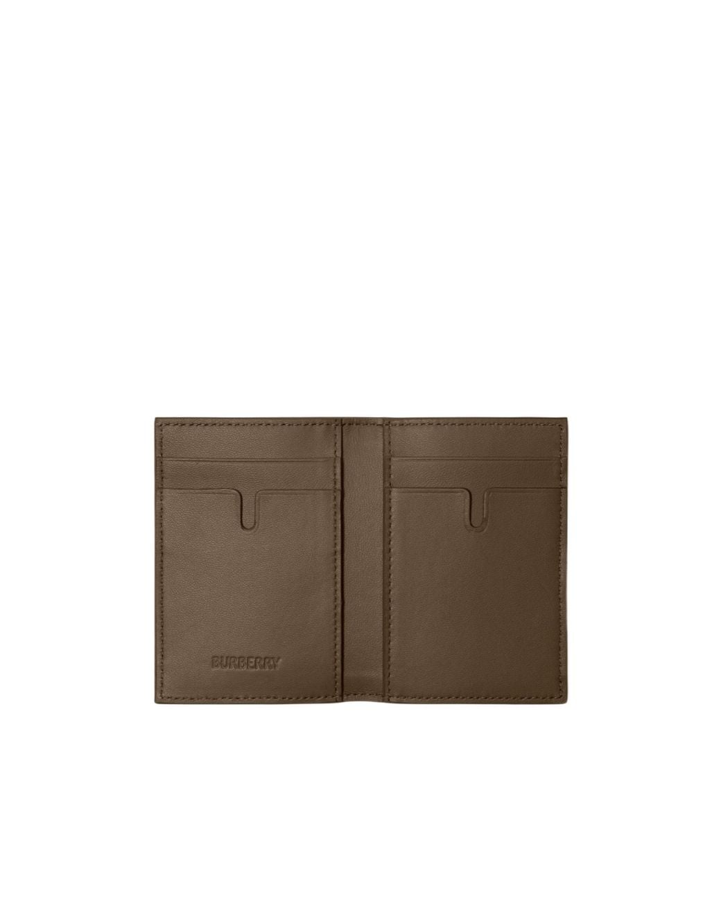 Burberry Green Checked Bi-Fold Cardholder for men