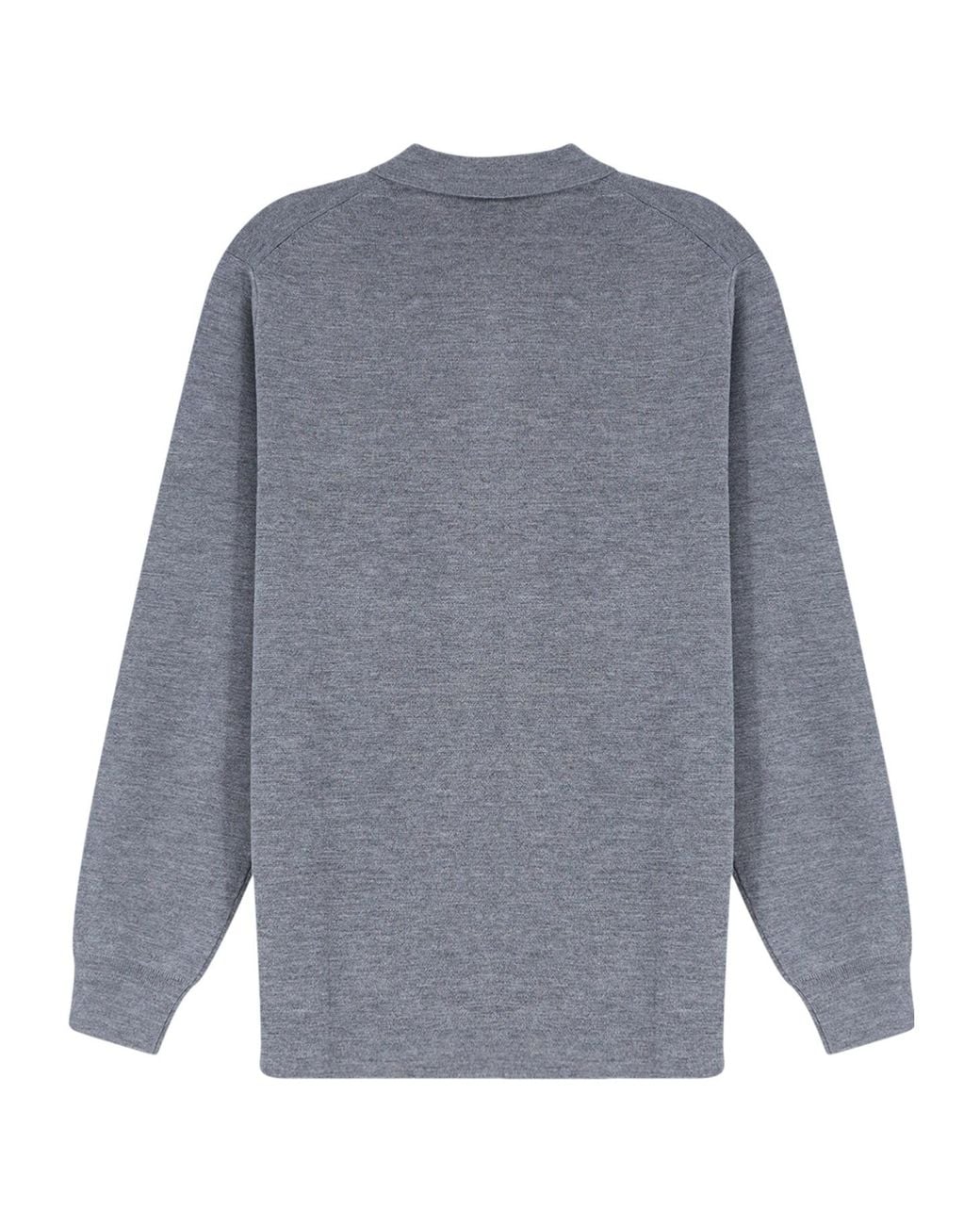 Aspesi Gray Button-Up Collar Cardigan