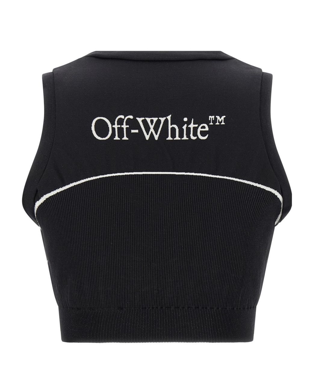 Off-White c/o Virgil Abloh Black Crew Neck Sports Vest
