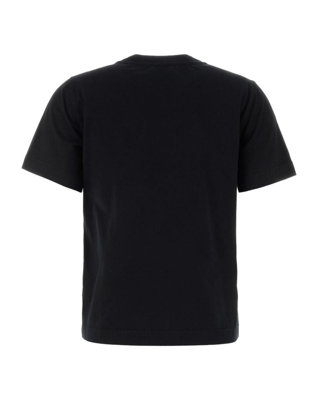 Burberry Black Logo Embroidered Crewneck T-Shirt
