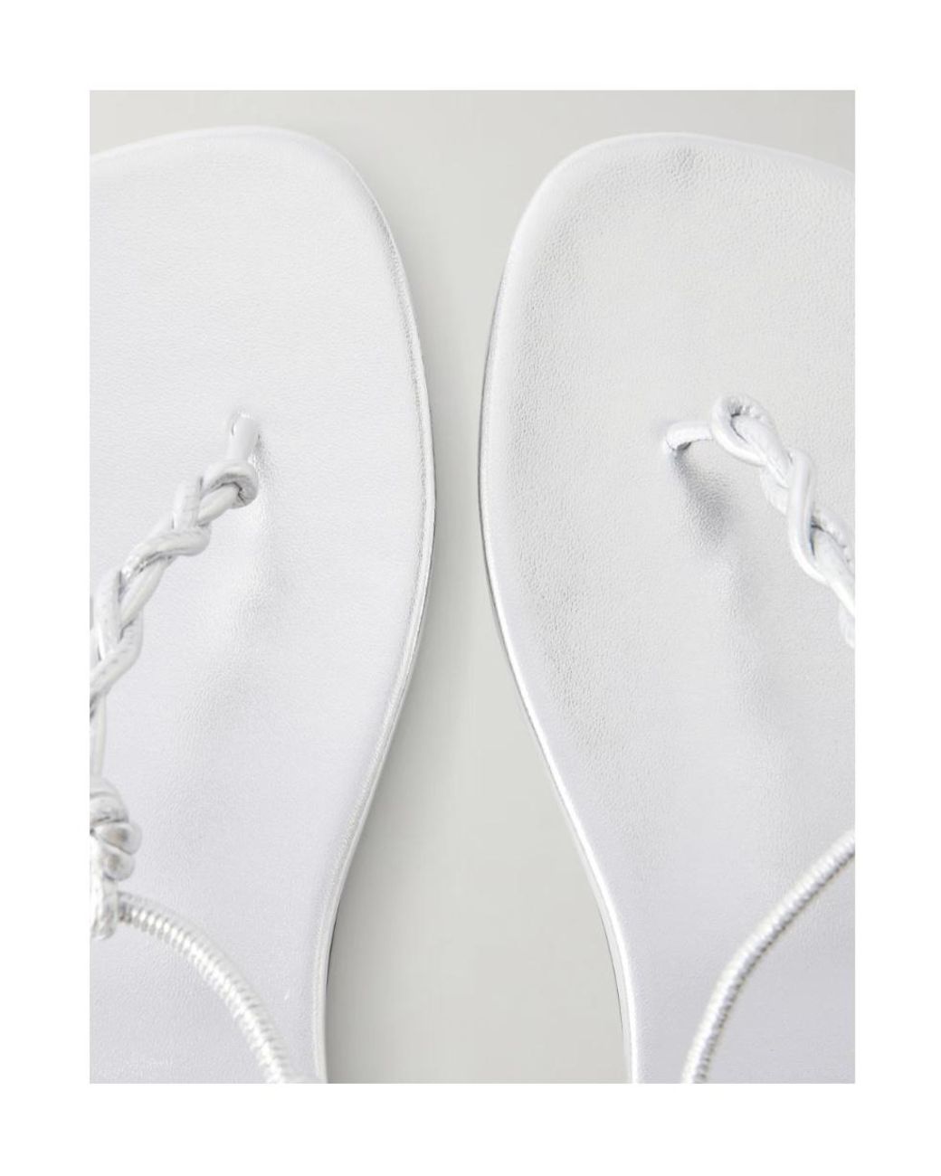 Jil Sander White Flip-Flop Flat Sandals