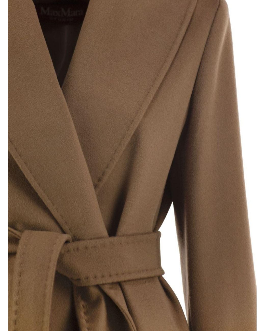 Max Mara Brown Studio Loriana Belted Waist Coat