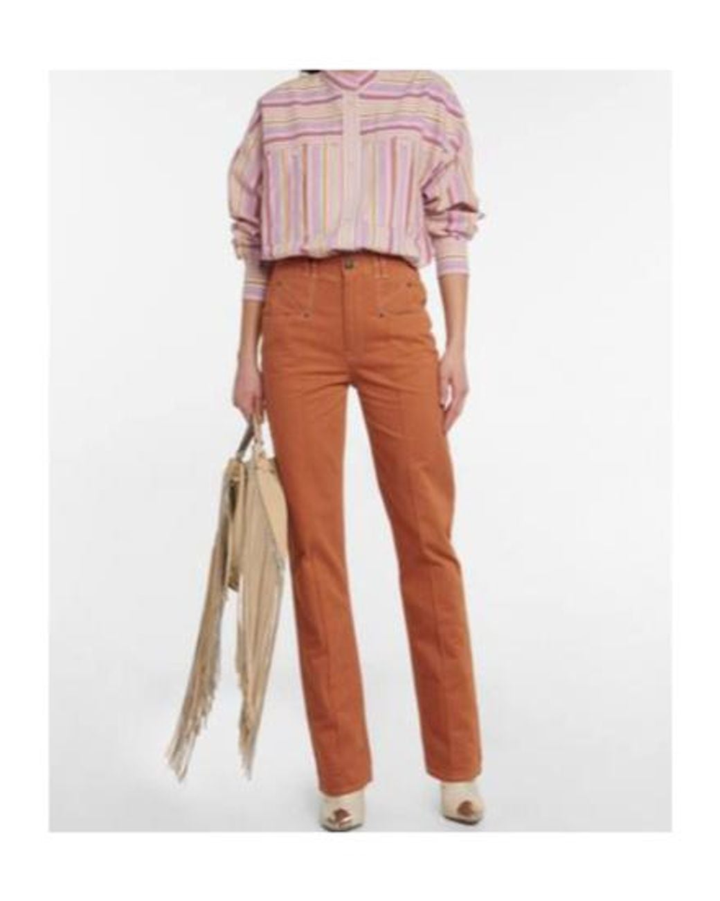 Isabel Marant Brown High-Rise Jeans