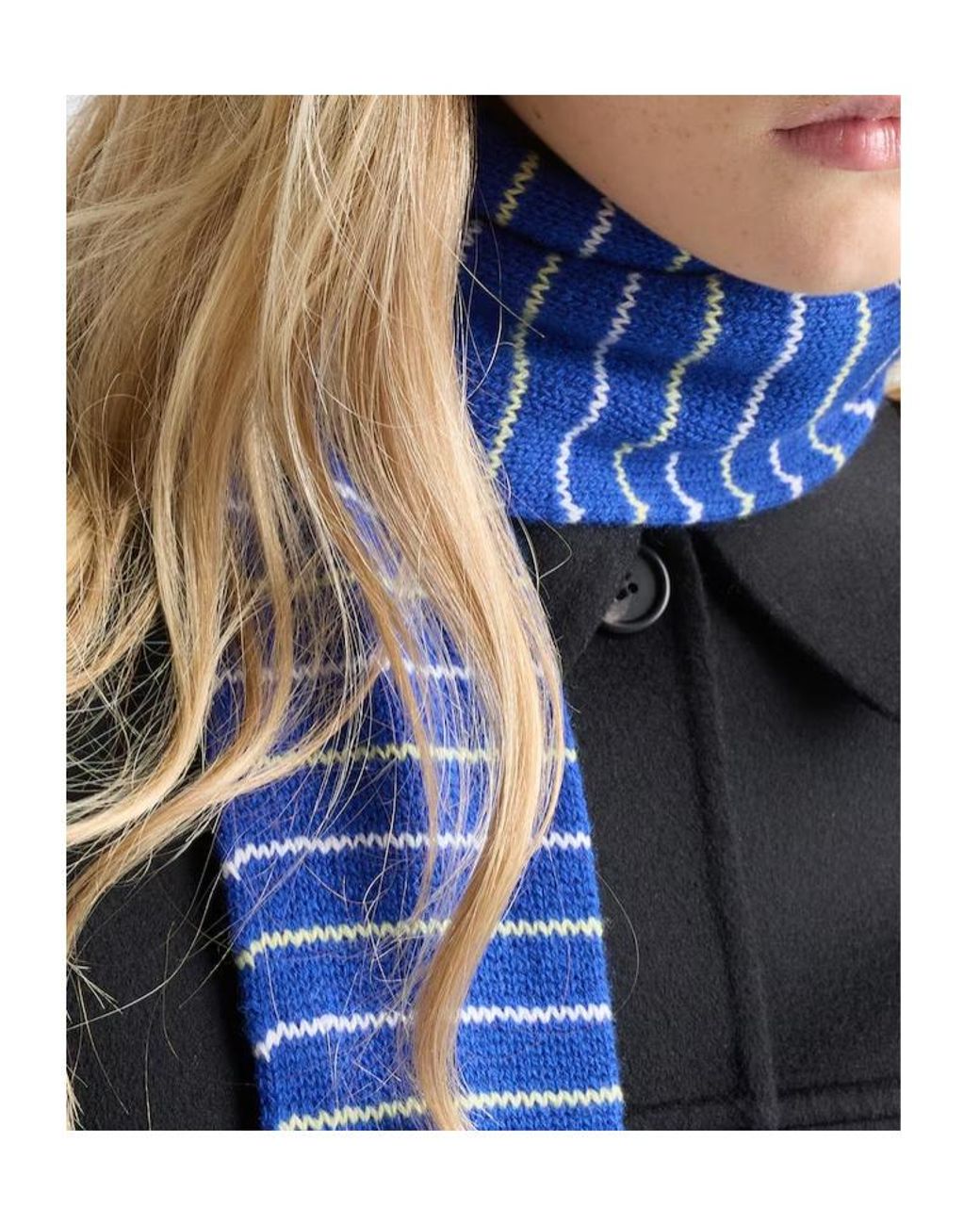 Prada Blue Cashmere Scarf