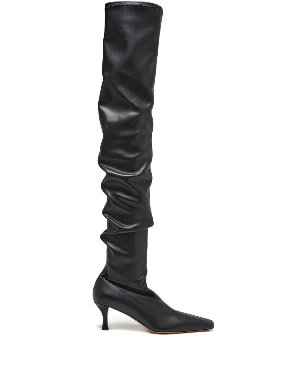 Proenza Schouler Black Trap Over The Knee Boots 60Mm