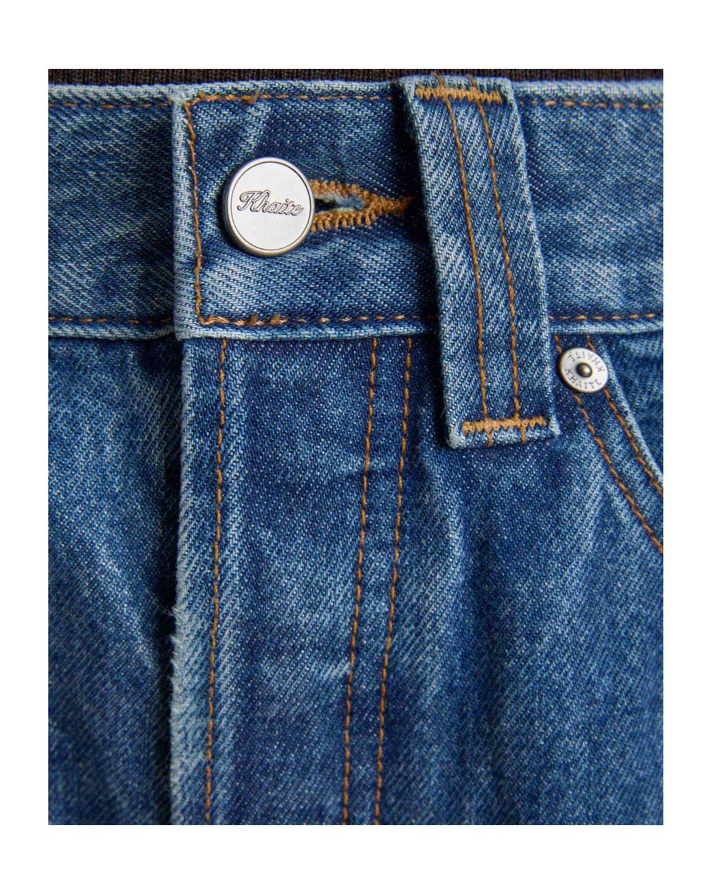 Khaite Blue Corben Straight-Leg Jeans