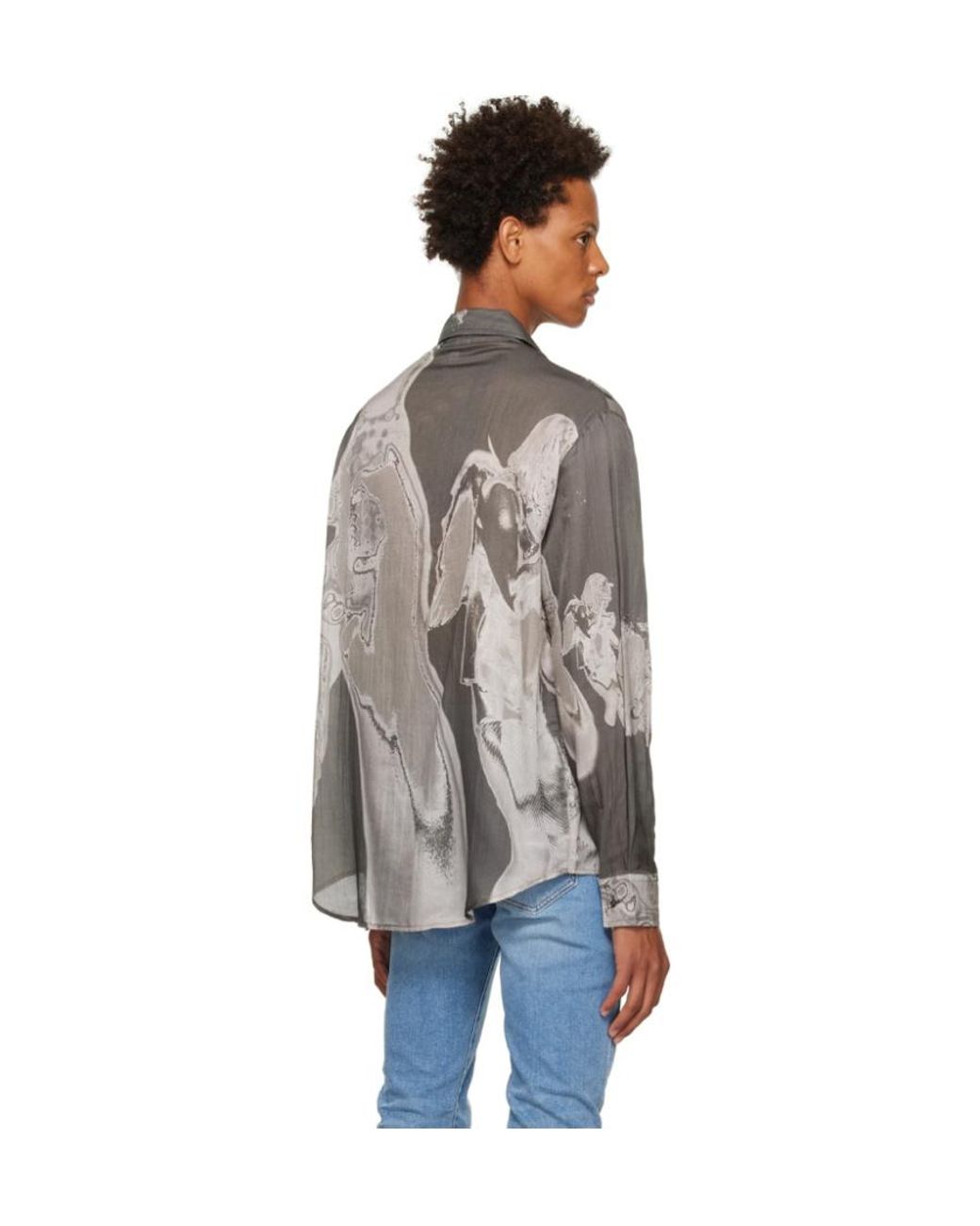 DIESEL Gray S-Darasy-Bowl-B Long-Sleeve Shirt for men