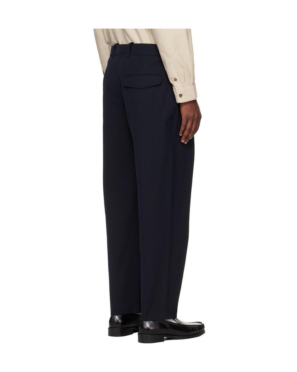 A.P.C. Black Renato Pleated Pants for men