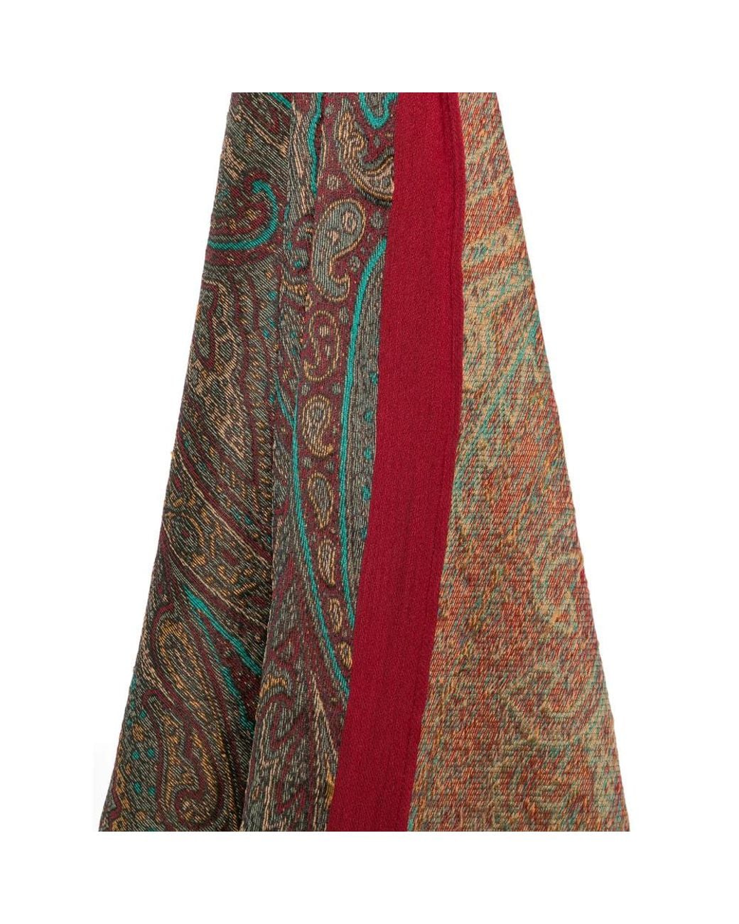 Etro Brown Tassel Scarf