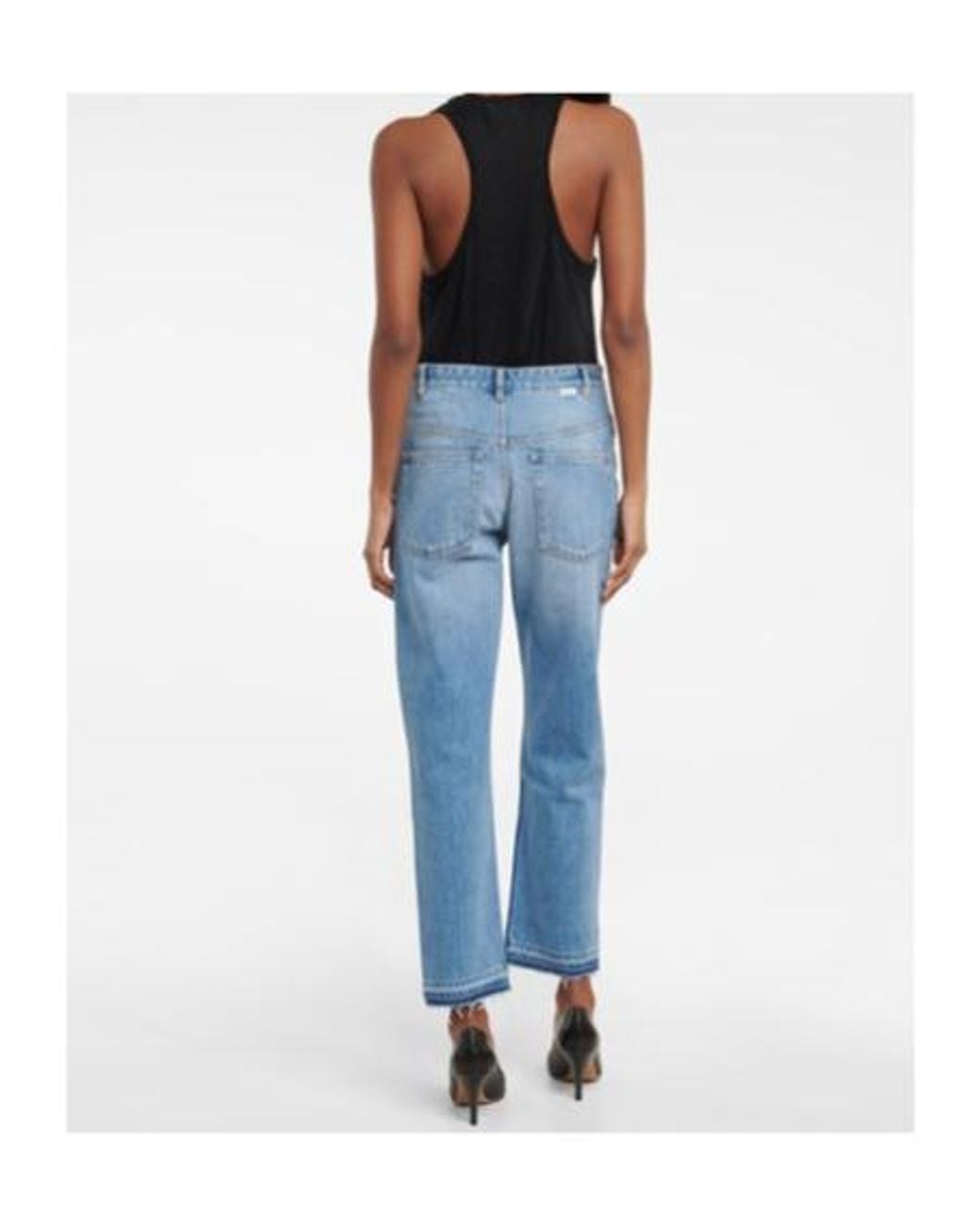Isabel Marant Blue High-Rise Slim-Fit Pants