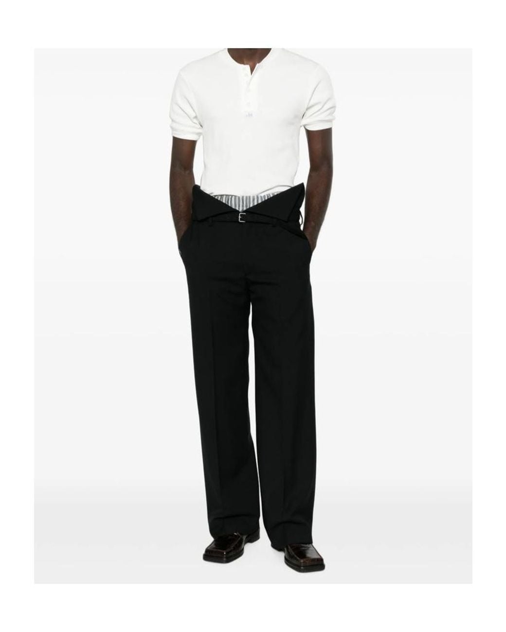 Magliano White Short-Sleeved Button-Front T-Shirt for men
