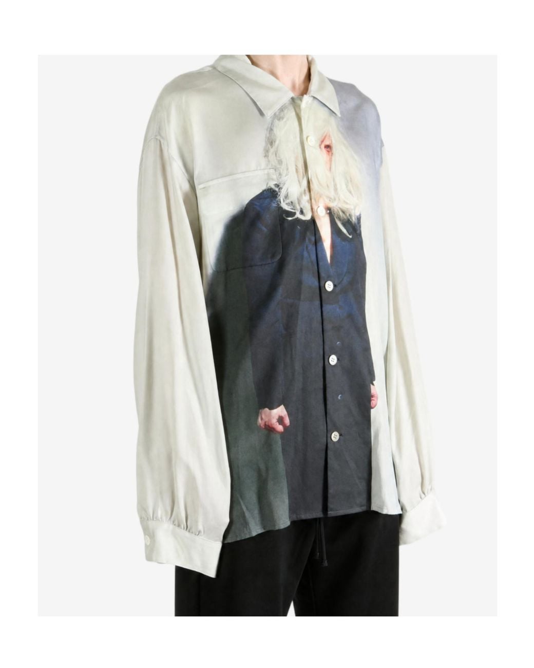 Undercover White Long-Sleeved Shirt for men