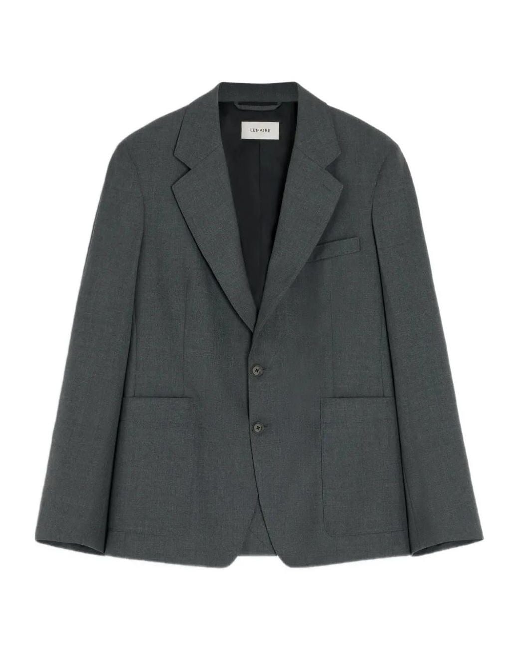 Lemaire Black Tailored Twill Blazer for men