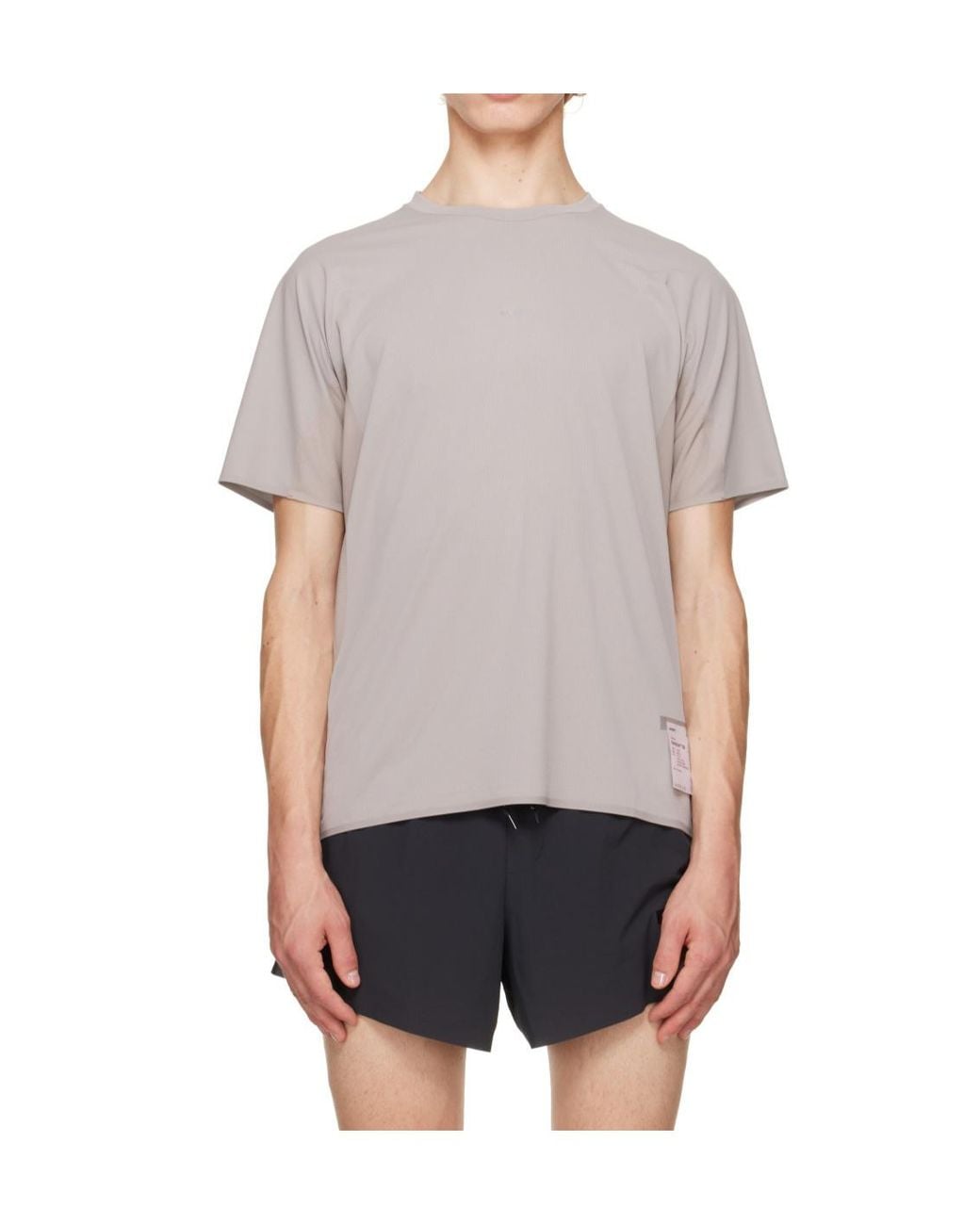 Satisfy Gray Auralite Uv Running T-Shirt for men