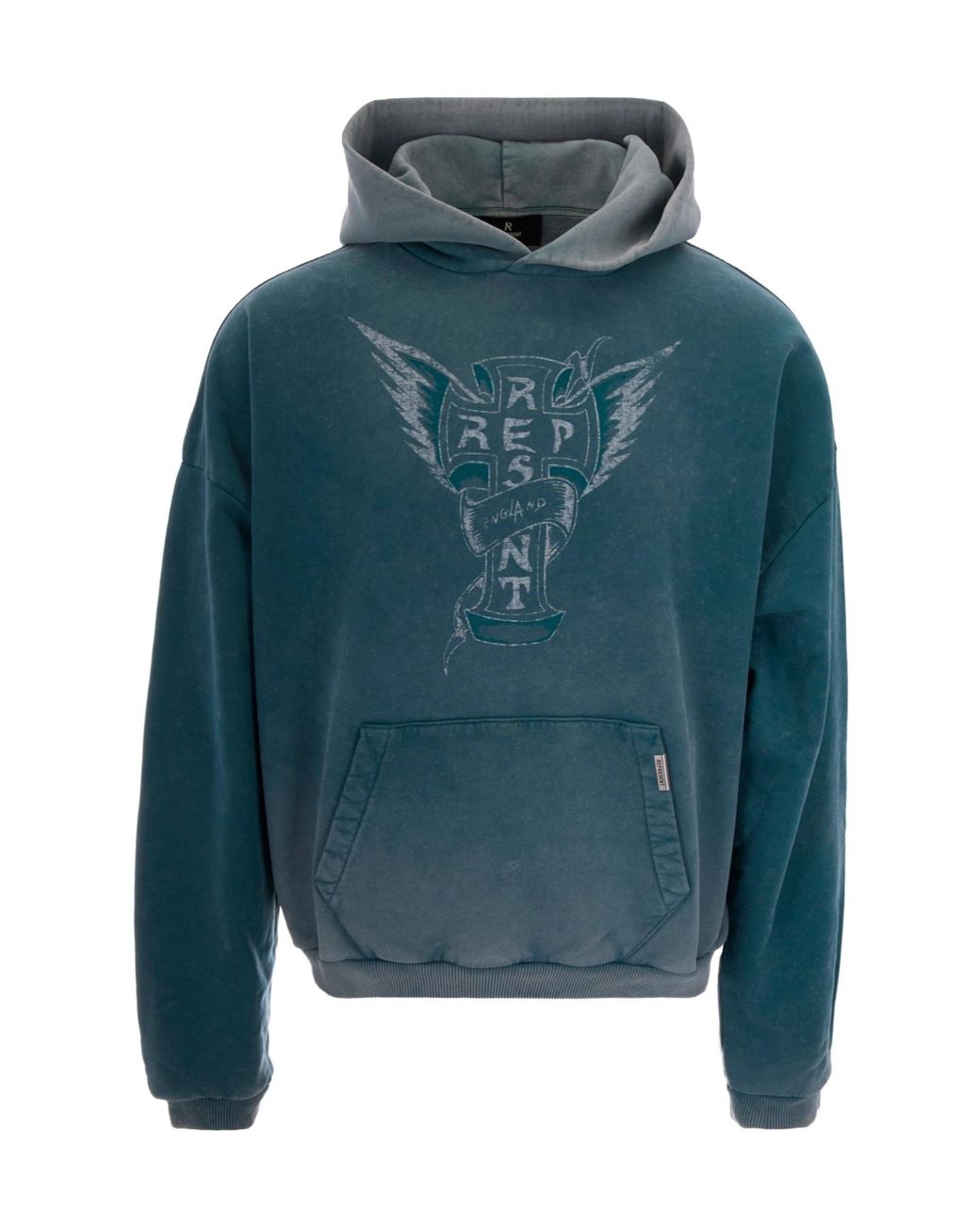 Represent Blue Long-Sleeved Hoodie for men