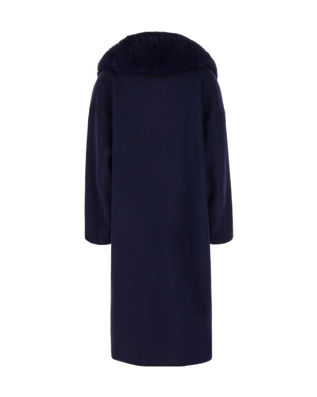 Blancha Blue Long-Sleeved Coat