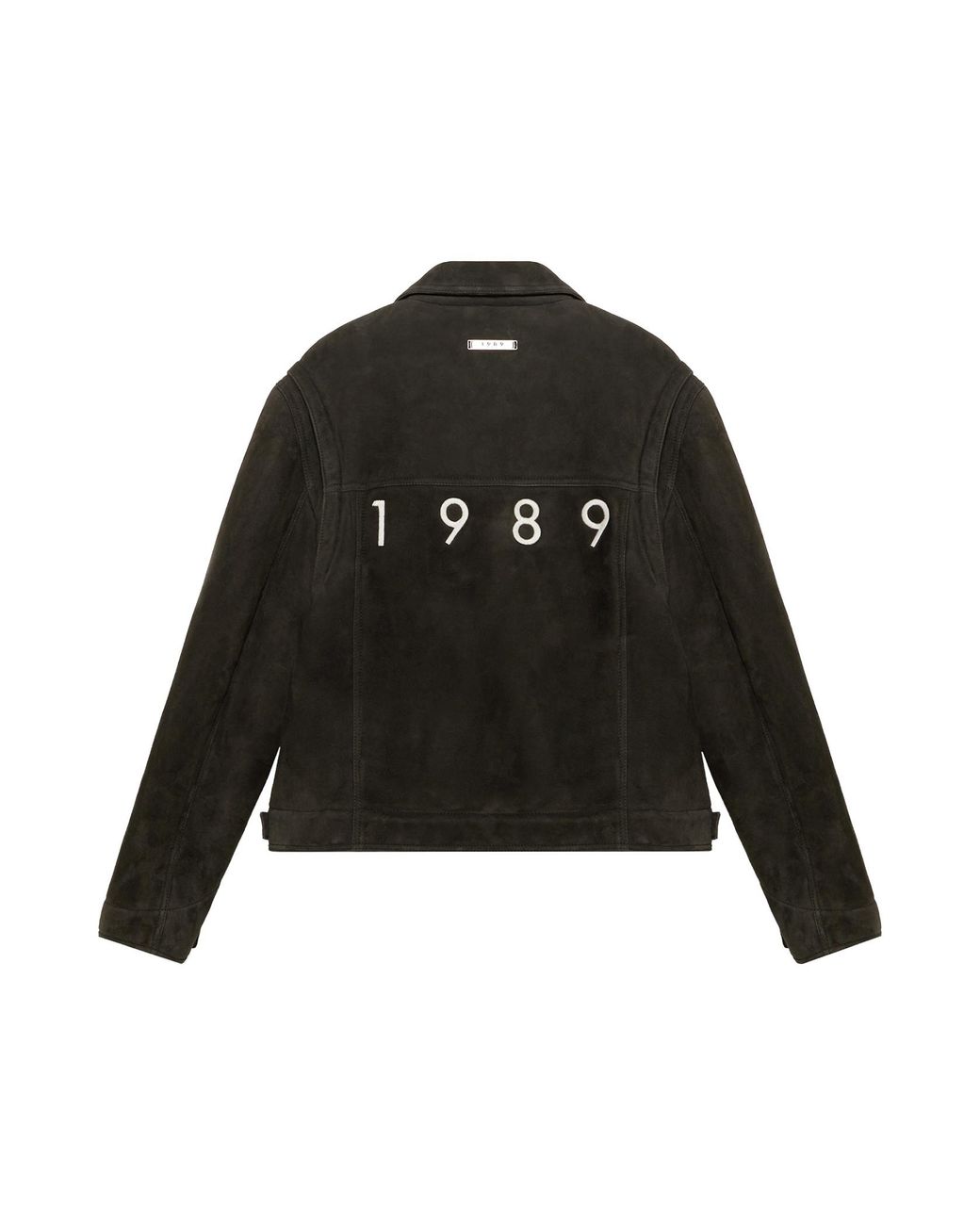 1989 STUDIO Black Logo Embroidered Jacket for men