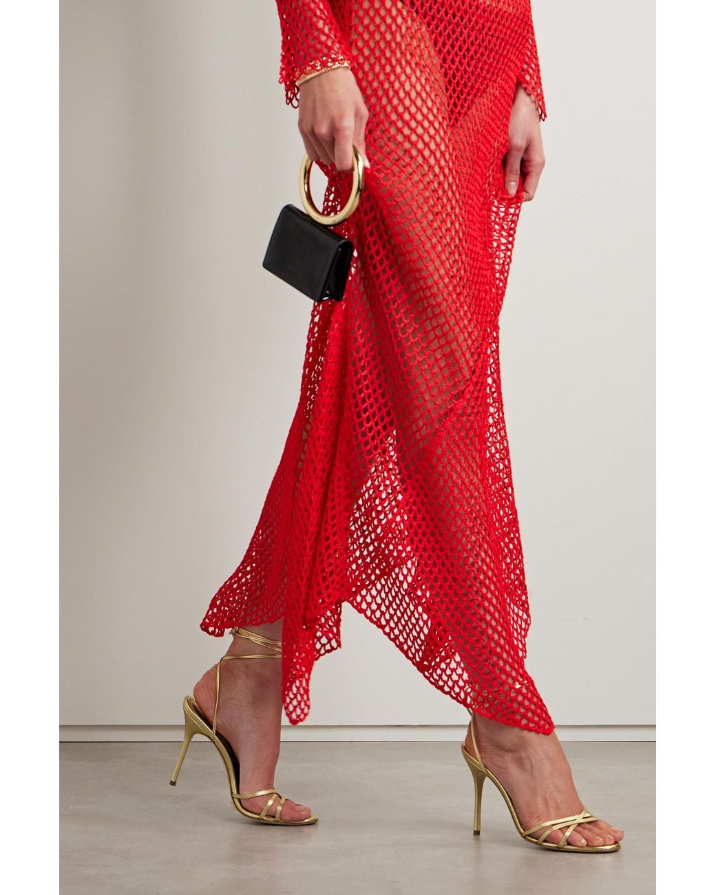 Manolo Blahnik Metallic Leva 105 High-Heel Sandals