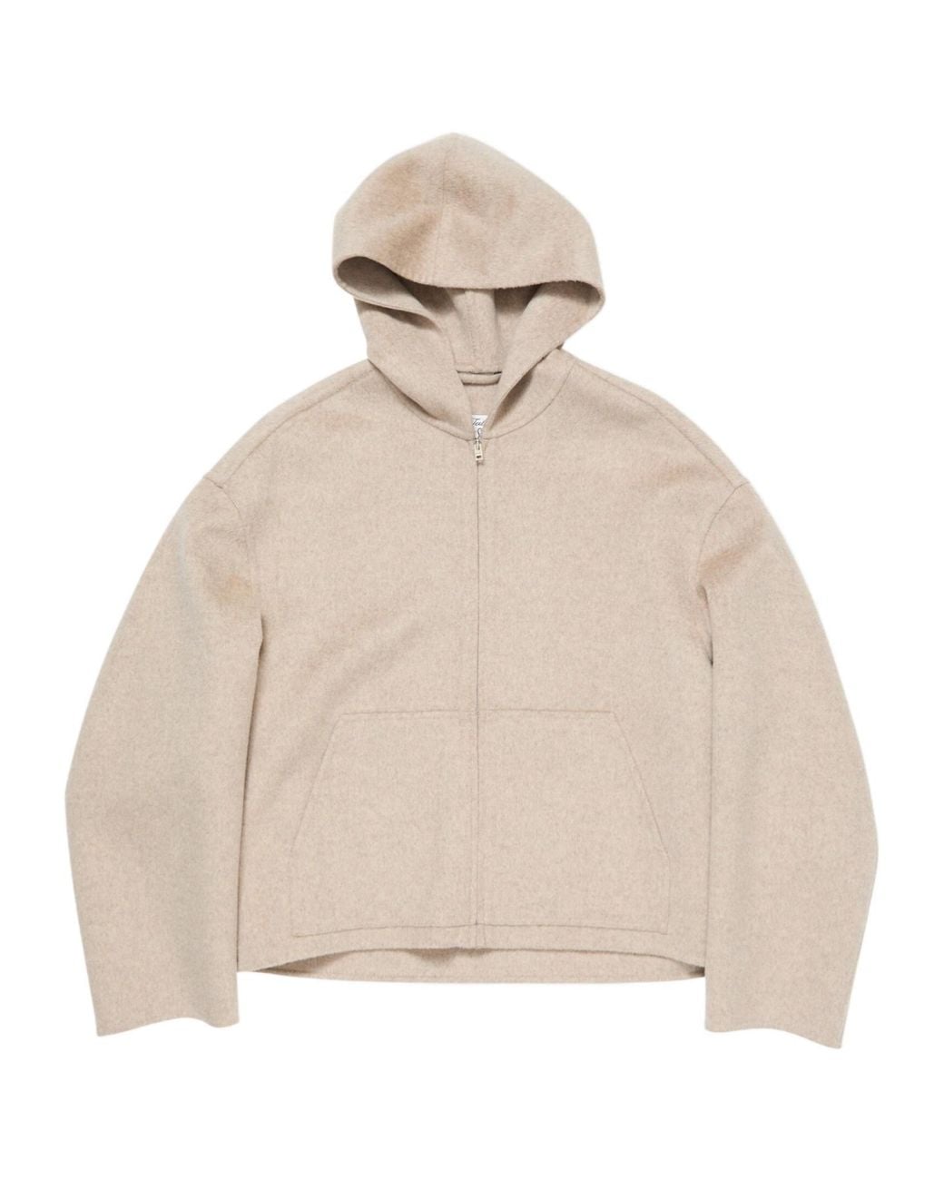 Acne Natural Zip-Up Hoodie for men