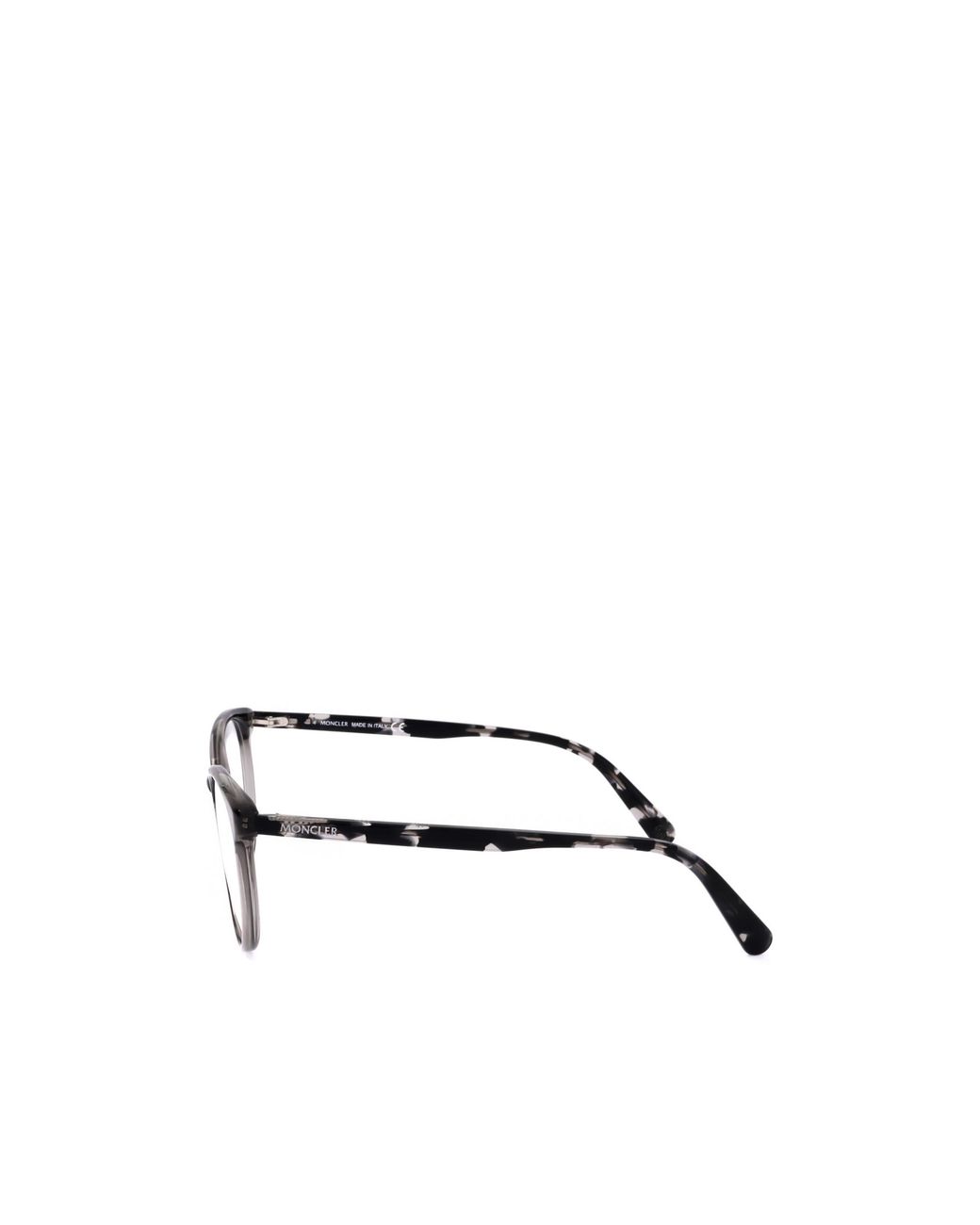 Moncler Metallic Eyewear Oval Frame Glasses