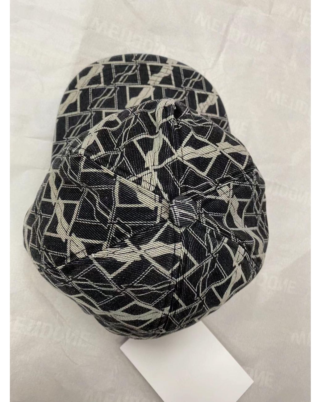 we11done Black Logo Baseball Hat for men