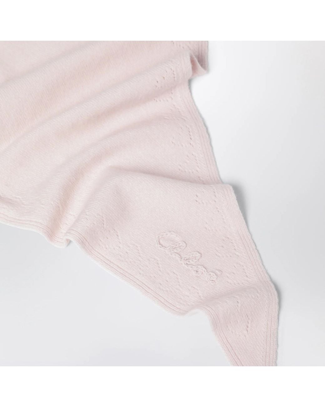 Chloé Pink Chloé Triangular Knitted Scarf
