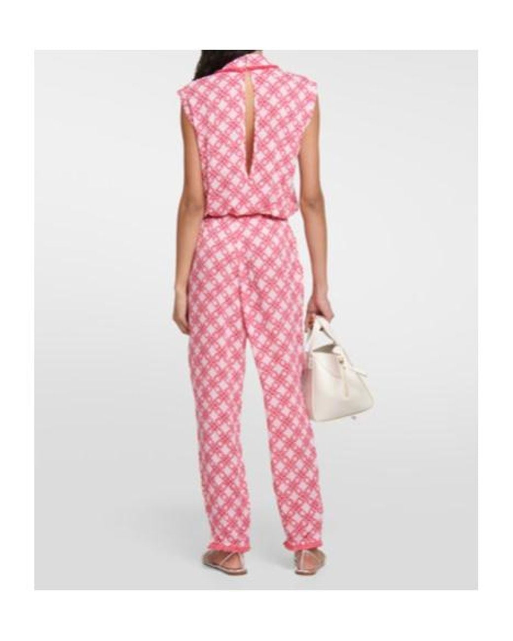 Poupette Pink Donna Printed Jumpsuit