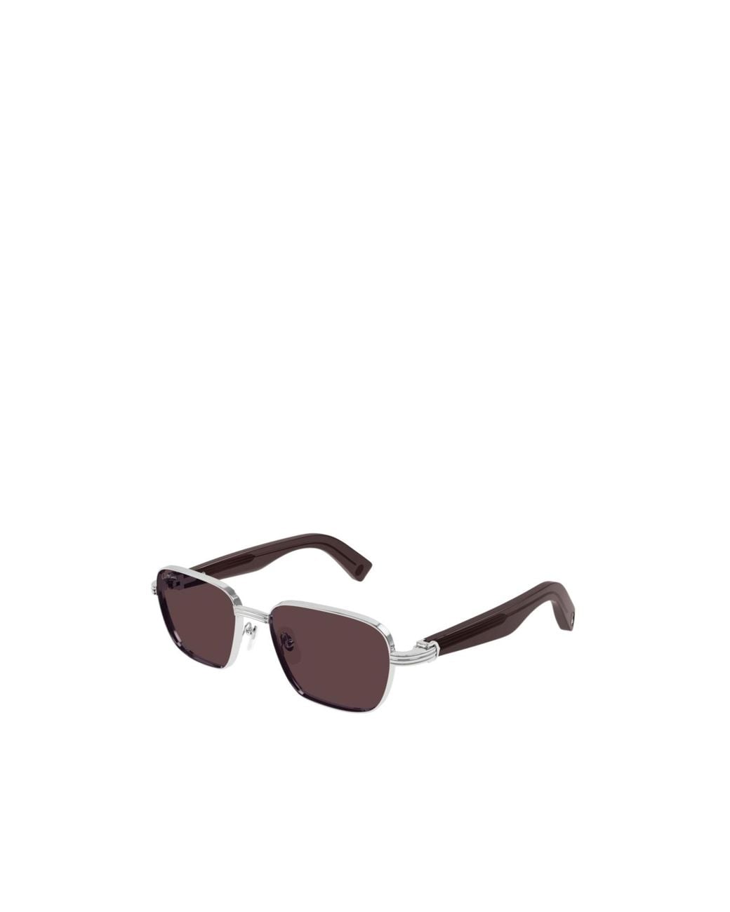 Cartier Brown Metal Sunglasses for men
