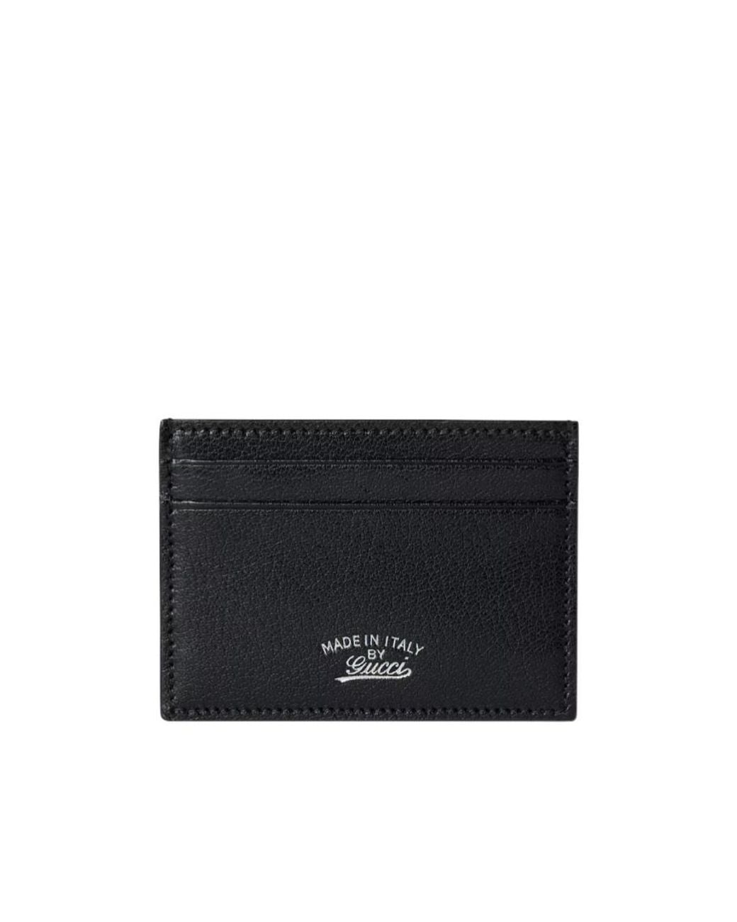 Gucci Black Lira Card Case for men
