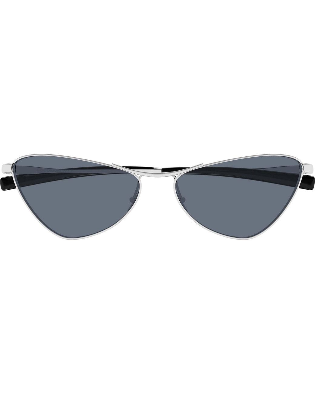 Saint Laurent White Eyewear Cat-Eye Frame Sunglasses